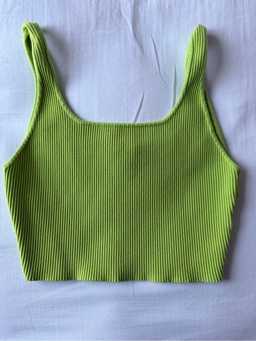 HOUSE OF HARLOW 1960 Ribbed Crop Tank Top